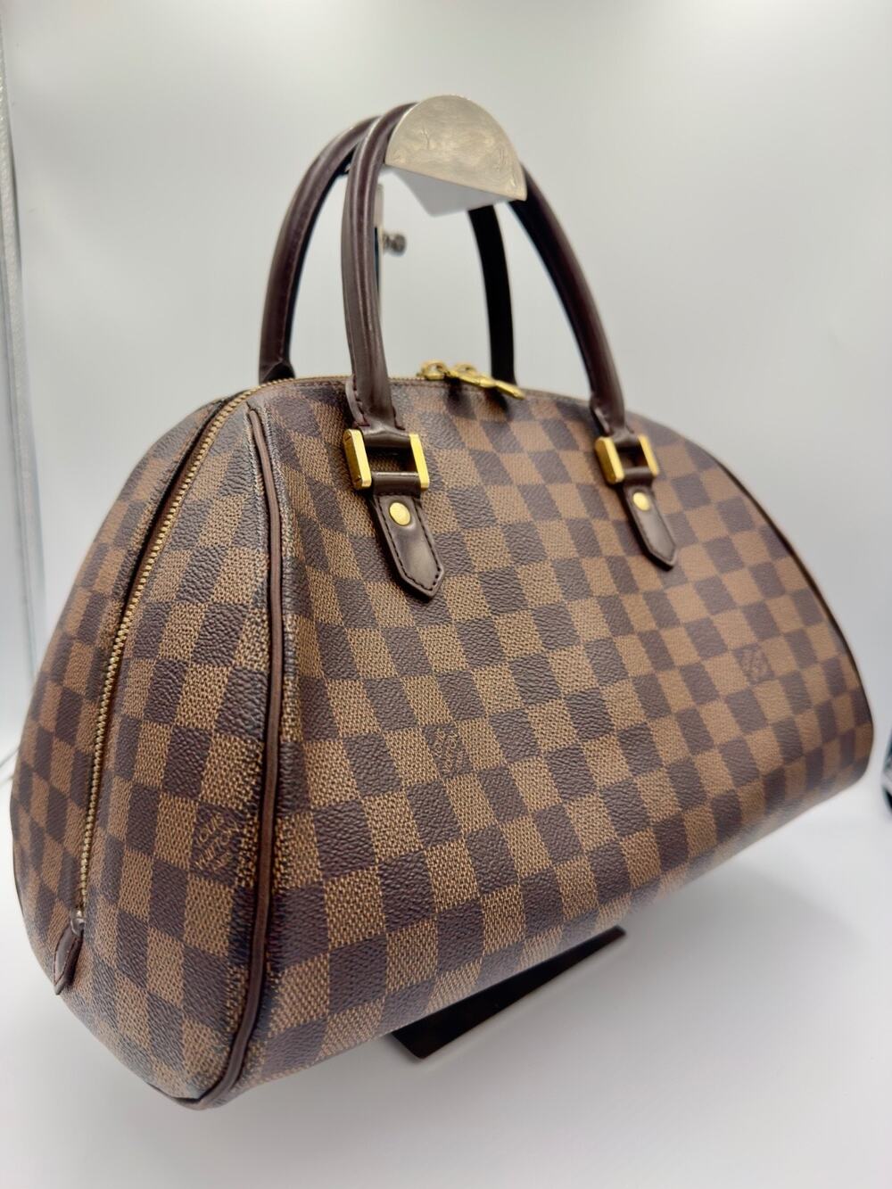 Louis Vuitton Ribera MM Damier Ebene Canvas Handbag Satchel N41434 In USA